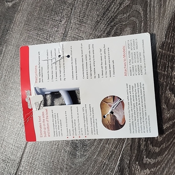 Kitchenaid scraper Paddle attachment - Picture 2 of 2